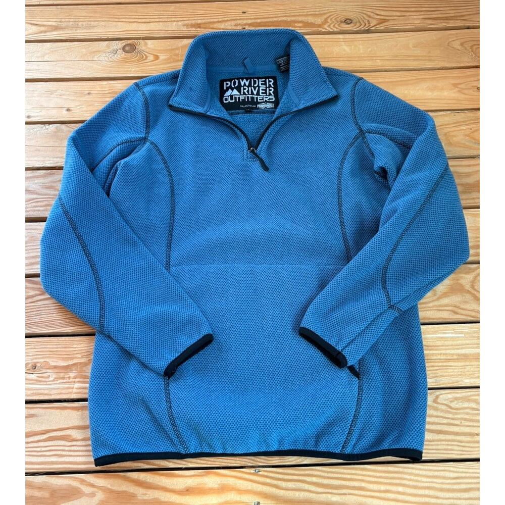 Powder River Outfitters Men’s 1/4 Zip Pullover Jacket Size M Blue P9